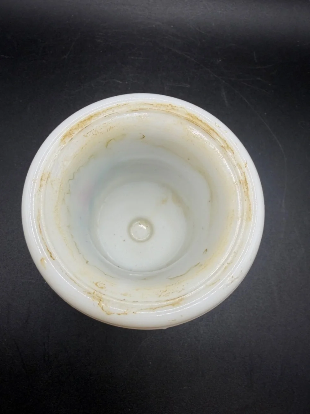 Vintage Hand Painted Floral White Milk Glass Urn Vase Vessel Cottagecore Decor - Picture 8 of 10